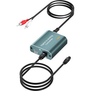 Digitaal naar Analoog Audio Converter - SPDIF Optische Coax naar Analoge Stereo Audio
