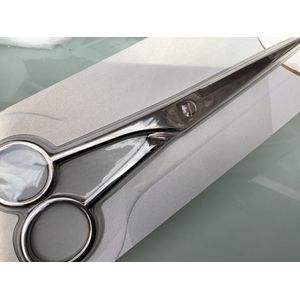 Linkshandige kapperschaar RVS.17cm totaal