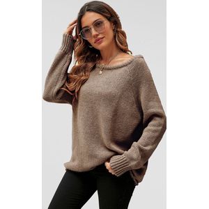 Comfortabele trui-top in heerlijke karamel