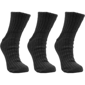 Naft Noorse sokken | wol | katoen | zwart | maat 43-46