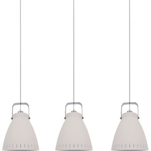 Expo Acade hanglamp - drielichts - 135 cm breed - in hoote verstelbaar - wit