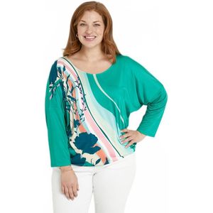 T-shirt met 3/4-mouwen en patroon