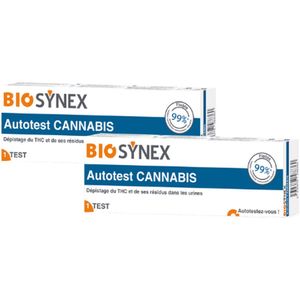 BioSynex Cannabis-Zelftest - Urinetest - Drugstest - 2 STUKS - Gevoelig: 50 ng/ml - Snel en Betrouwbaar - THC Detectie Kit