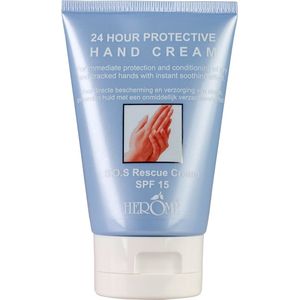 Herome 24-uurs Beschermende Handcreme - 24 Hour Protective Hand Cream - Voor Droge en Ruwe Handen - Bewezen Resultaat Binnen Twee Weken - 80ml.