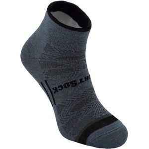 Wrightsock Coolmesh Quarter - Donkergrijs - 34-37