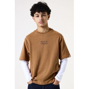 GARCIA - T-shirt - Bruin - Korte Mouwen - Ronde Hals