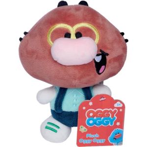 Mallow Oggy Oggy (Bruin) Pluche Knuffel 17 cm {Speelgoed Knuffeldier Knuffelpop voor kinderen jongens meisjes | Bekend van TV Netflix | Oggy en de kakkerlakken, Oggy Oggy & Friends Plush}