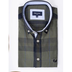 Blouse 100523 groen ruit Rome Pre End Pre End - maat XXL