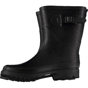 XQ Footwear - Regenlaarzen - Rubber laarzen - Dames - Festival - Panterprint - Rubber - donkergrijs - zwart - Maat 39