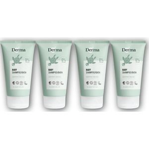 Derma Eco Baby - Baby shampoo - lichaam - 4 stuks - Zacht - Natuurlijk - Biologisch
