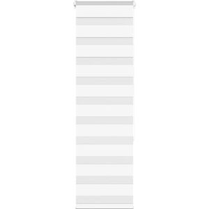 vidaXL - Zebra - rolgordijn - 50x150 - cm - stofbreedte - 45,9cm - polyester - wit