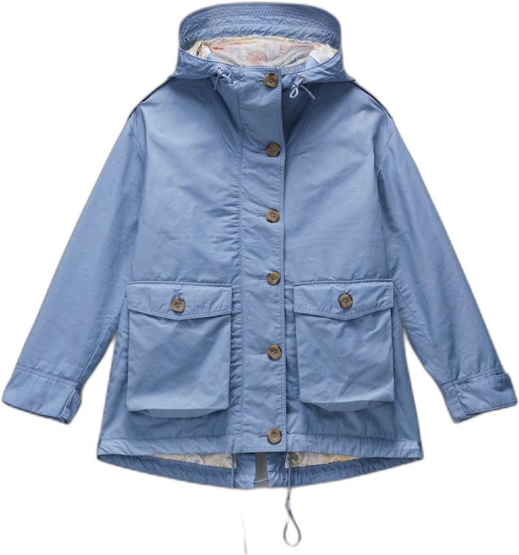 Tussenjas - Metalen Oogjes - Patroon - Ventilatiegaten - Ajusteerbare Capuchon