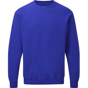 Kobalt Blauw heren sweater met raglan mouw merk SG maat L