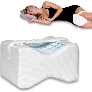 Orthopedisch Kniekussen voor in bed - Beenkussen - Traagschuim - Ergonomisch kniekussen voor zijslapers