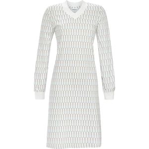 Ringella - Nachthemd - Wit - Katoen - Lange Mouwen - V-hals