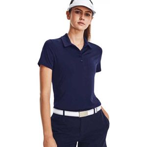 Under Armour Golf Playoff Korte Mouw Poloshirt Voor Dames Blauw S