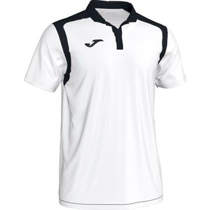 Joma Championship V Polo Kinderen - Wit / Zwart | Maat: 116
