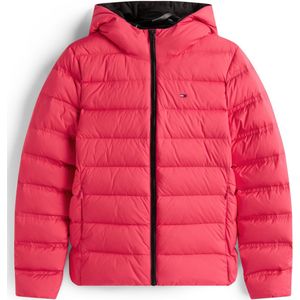 Tommy Jeans Jas Tjw Slim Hood Print Dw0dw21617 X15 Vintage Cerise Dames Maat - XXS