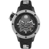 Philipp Plein Plein Rich PWUAA0523 Horloge - Siliconen - Zwart - Ø 46 mm