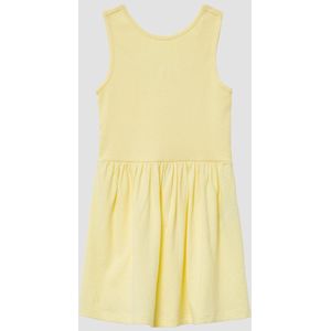 Jurk - Ronde Hals - Katoenmix - Ruches - Mouwloos