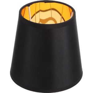 Zwarte stoffen lampenkap voor E14 gloeilamp - 15x14x11CM - beschermhoes voor hanglampen en kroonluchters Lampenkap