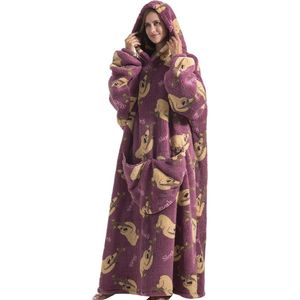 Oversized hoodie-deken met enorme zak voor dames en heren - Uniseks, Eenheidsmaat