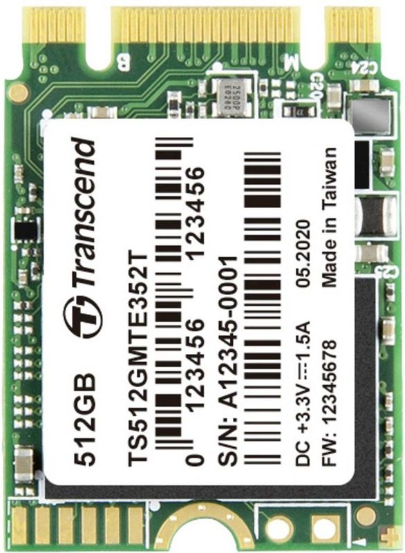 Transcend MTE352T - 512 GB NVMe/PCIe M.2 SSD - 2230