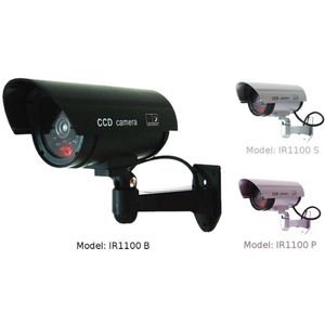 Bewakingscamera Dummy - Knipperende Led - Voor Binnen en Buiten - Eenvoudig Te Monteren