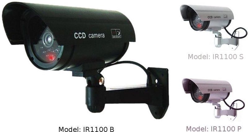 Bewakingscamera Dummy - Knipperende Led - Voor Binnen en Buiten - Eenvoudig Te Monteren