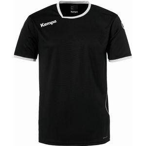 Kempa Curve Shirt Heren - Zwart / Wit - maat 116