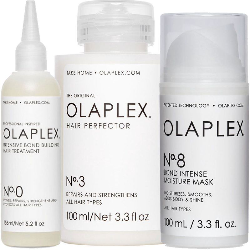 Olaplex - Herstel Voordeelset No 0, 3, 8 - Behandeling voor Beschadigd Haar