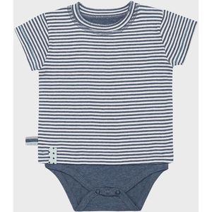 Baby T-shirt met korte mouwen OrganicEra Organic Baby T-shirt body gestreept
