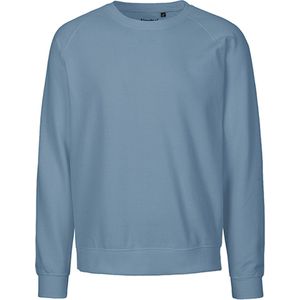Fairtrade unisex sweater met ronde hals Dusty Indigo - XL