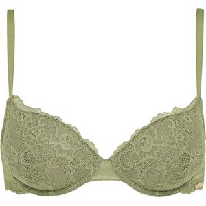 Sapph - Odetta - Set met Push-Up Bra en Brazilian Slip - Groen - 70-85D