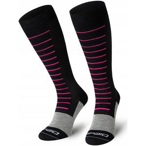Fierce Compression Skisokken - Maat 44-46 - Fuchsia