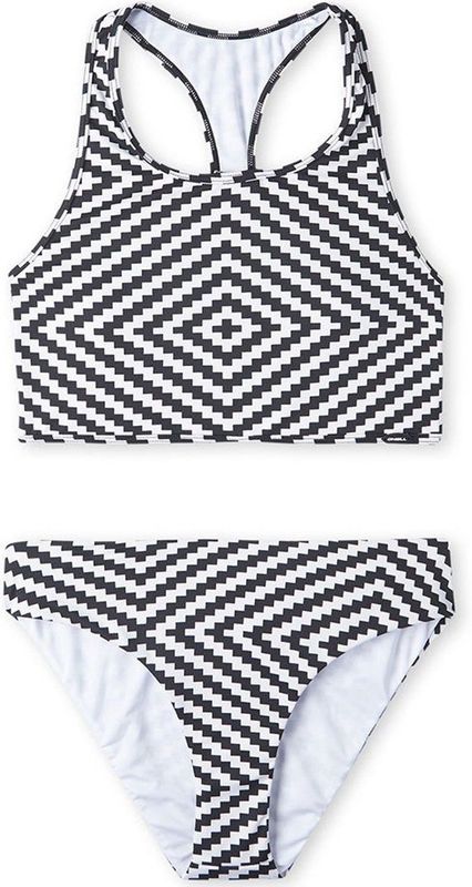 O´neill Snsc Bikini Wit,Zwart 11-12 Years Meisjes