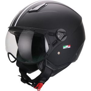 Vito jet helm Moda mat zwart maat XS