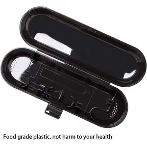 Plastic elektrische tandenborstel reiskoffer zwart