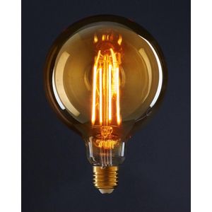 Cbd Led Retrolamp Gloeidraad E27 - Tuinverlichting - 80x120 mm Amber 2 Watt 1800k