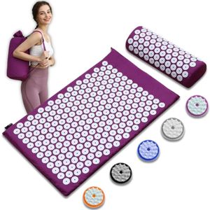 Lexium Spijkermat – Acupressuur Mat - Spijkerbed - Acupunctuur Kussen - Shakti Massage - Massage & Ontspanning -