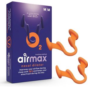 Anti Snurk 2 Stuks - 76% Meer Lucht - Antisnurk Product - Opent Neus voor Meer Lucht - Incl. Opbergdoosje - 2x Medium