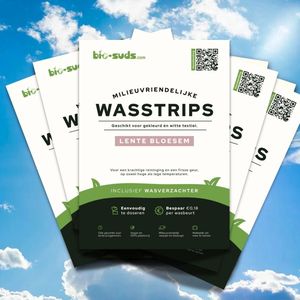 Bio-Suds® - Wasstrips Proefpakket - Wasstrips - Wasmiddeldoekjes - 360 wasjes (180 strips) - 100% plastic-vrij