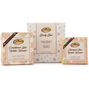Beesha Giftbox Winter Wonder | Bevat een Shampoo, Conditioner, en Body Bar | 100% Plasticvrije en Natuurlijke Verzorging