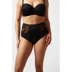 Chantelle lingerie onderstukken broekje hoge taille standaard hoge slip Zwart S