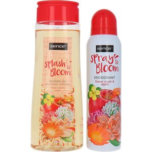 Sence Splash To Bloom Shower Gel & Spray To Bloom Deo Spray - Flower Crush & Apple