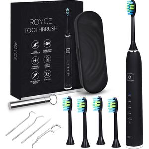 Royce Elektrische Tandenborstel - Nieuwste Technologie - Inclusief Reisetui - Professionele Elektrische Tandenborstel - Premium Tandenstokerset - 100% Waterdicht