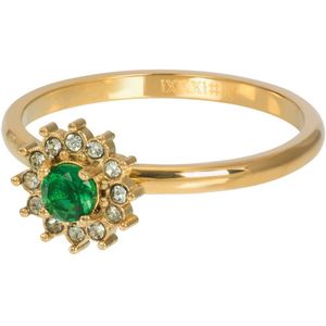 iXXXi-Fame-Lucia Small Emerald-Goud-Dames-Ring (sieraad)-18mm