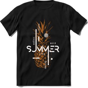 Summer Fruit | TSK Studio Zomer Kleding  T-Shirt | Goud | Heren / Dames | Perfect Strand Shirt Verjaardag Cadeau Maat M