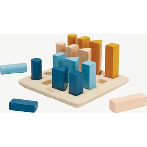 PlanToys Houten Speelgoed Geometrisch prikbord-Orchard