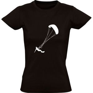 Kitesurfen Dames T-shirt | Kiter | Kitesurfer | Kiteboarder | Windsurfen | Watersport | Vlieger